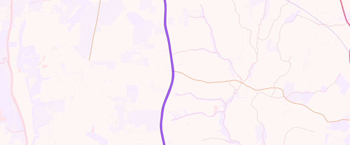 Map showing the location of Dunhampton Service Station