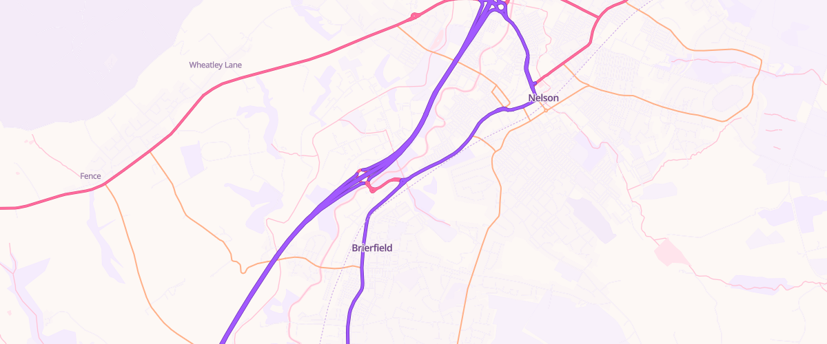 Map showing the location of Asda Hollin Bank Express