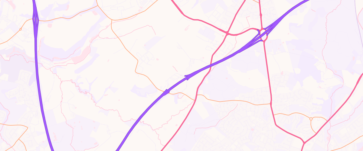 Map showing the location of Birch East Service Area