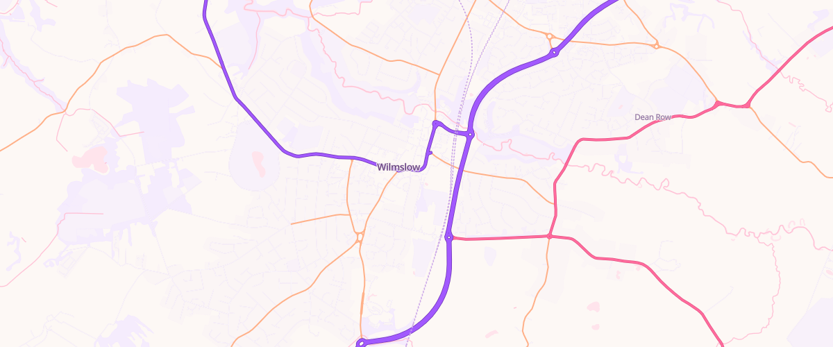 Map showing the location of Wilmslow Sf Connect