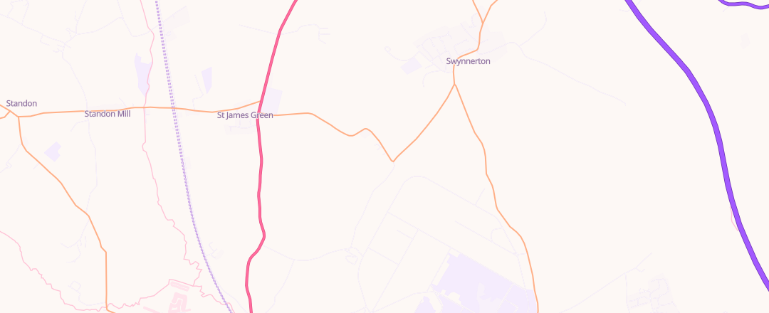 Map showing Tms Motorcycles, Staffordshire