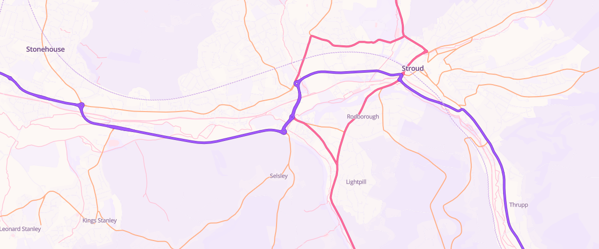 Map showing the location of Mfg Dudbridge