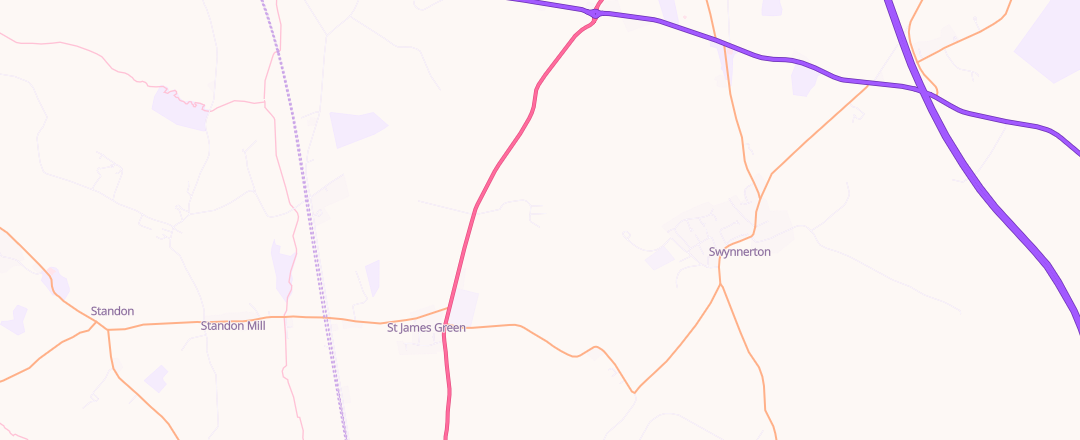 Map showing Cotes Heath Testing Centre Ltd, Stafford