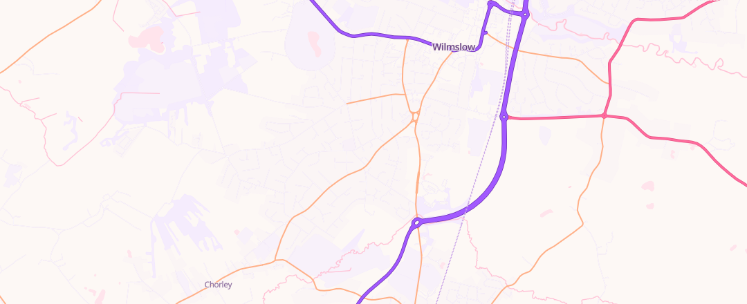 Map showing Wilmslow Performance Tyre Specialists, Wilmslow