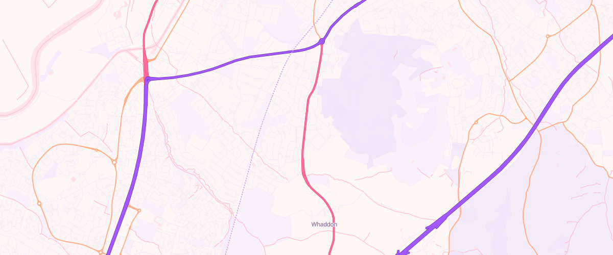 Map showing the location of Asda Tuffley Express Petrol