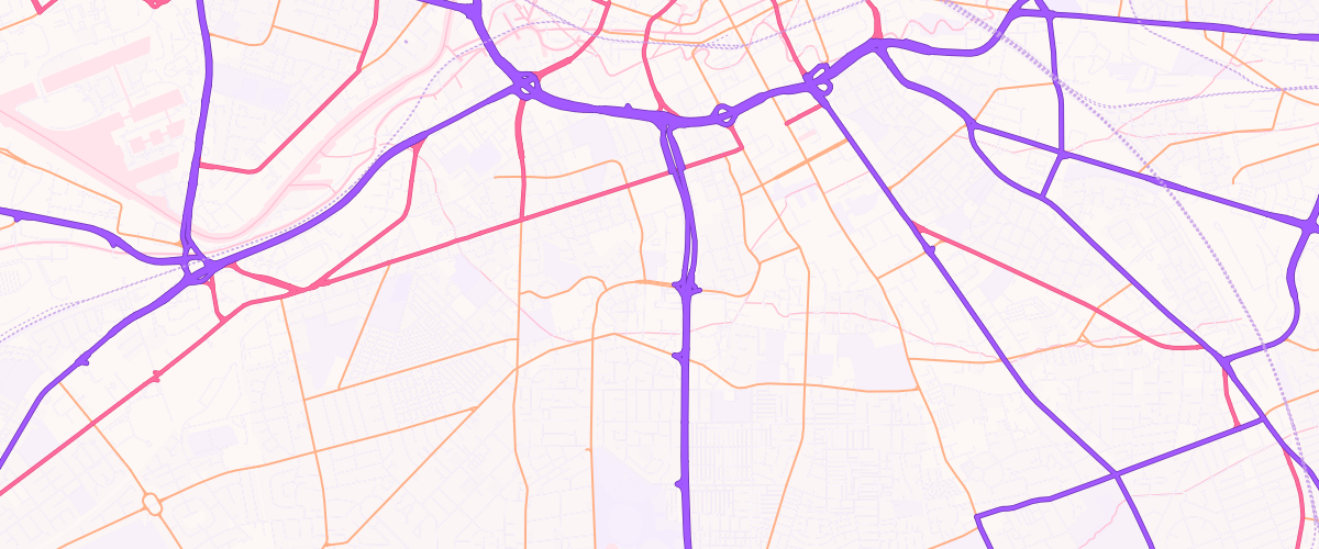 Map showing the location of Asda Hulme Superstore