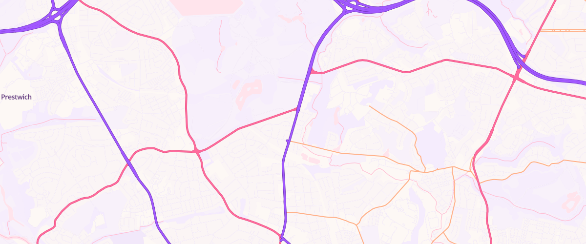 Map showing the location of Mfg Crumpsall