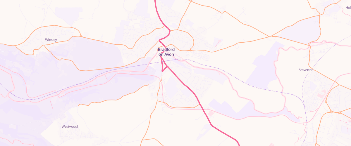 Map showing the location of Central Convenience Bradford