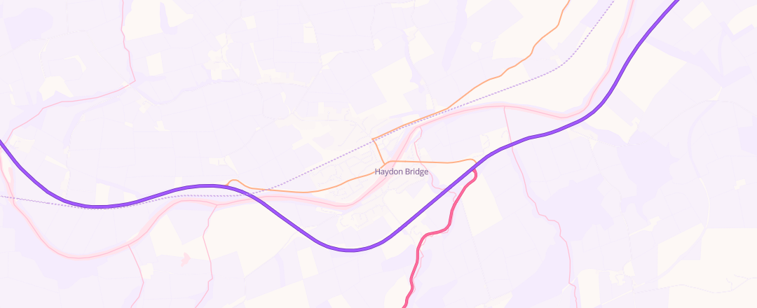 Map showing Alan Scudamore, Hexham