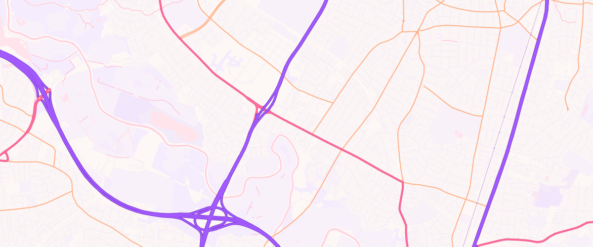 Map showing the location of Barlow Moor Filling Station