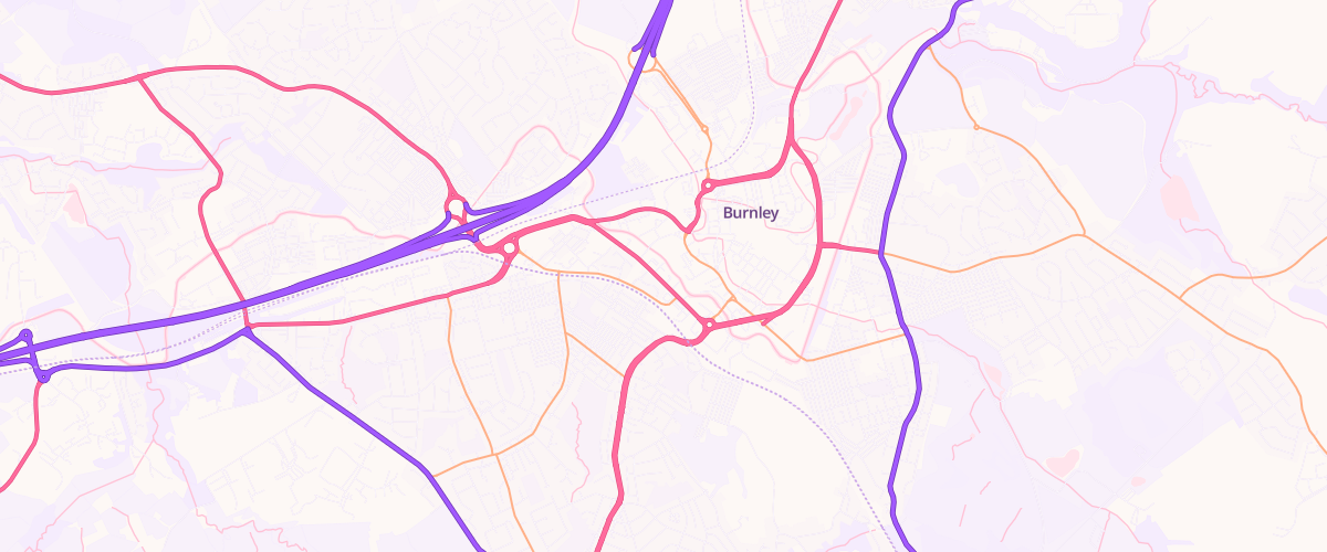 Map showing the location of Kitchens Service Station