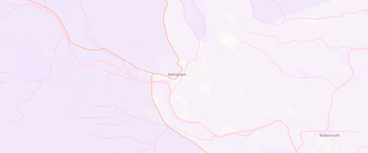 Map showing the location of Bellingham Services