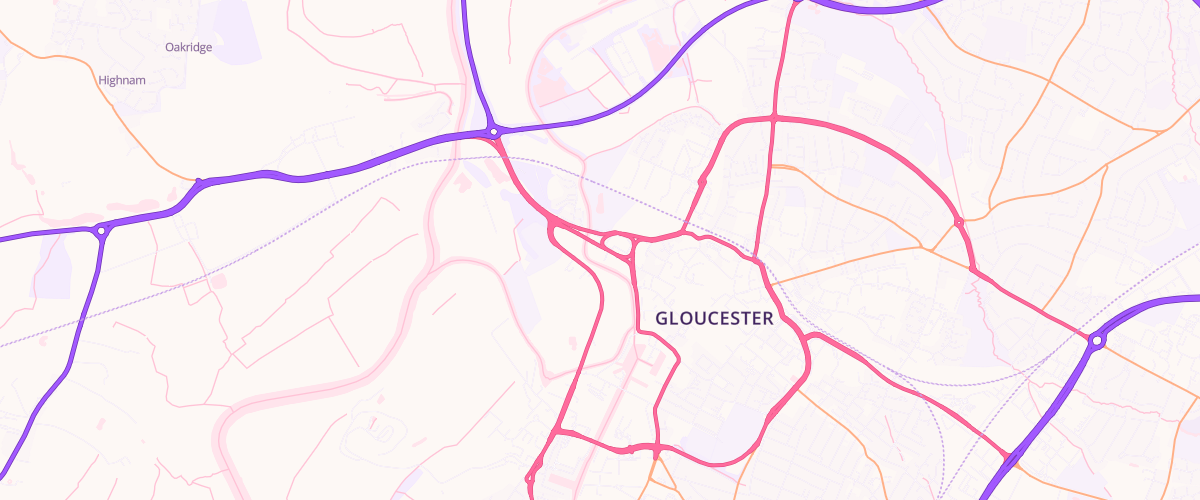 Map showing the location of Westgate Services