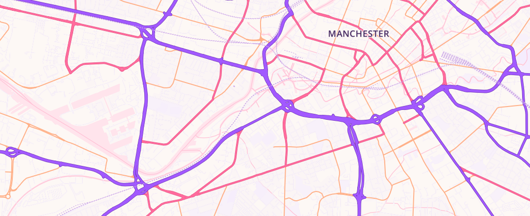Map showing Halfords Autocentre, Manchester