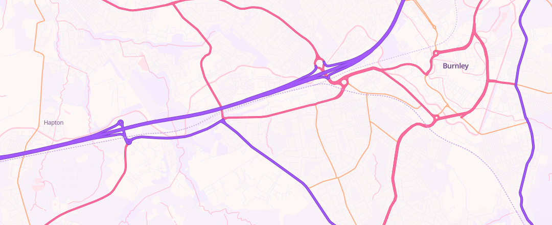 Map showing Perrys Motor Sales Limited, Burnley