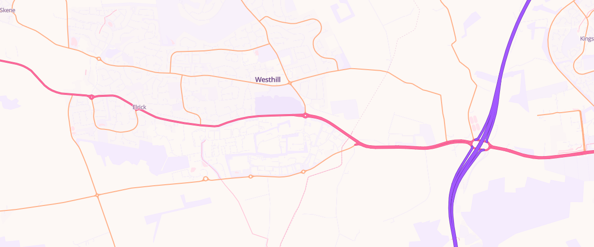 Map showing the location of Westhill Superstore Petrol Filling