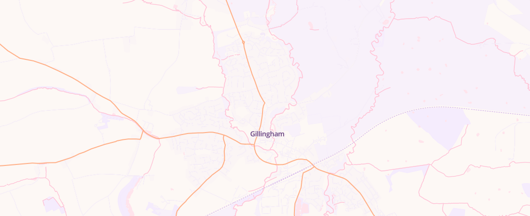 Map showing Gillingham Tyre Services Ltd, Gillingham