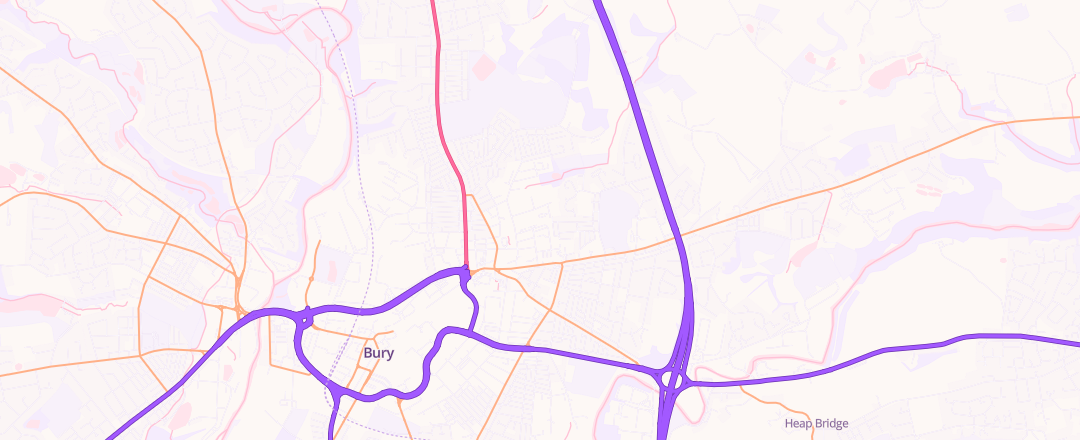 Map showing Central Motors (bury) Ltd, Bury