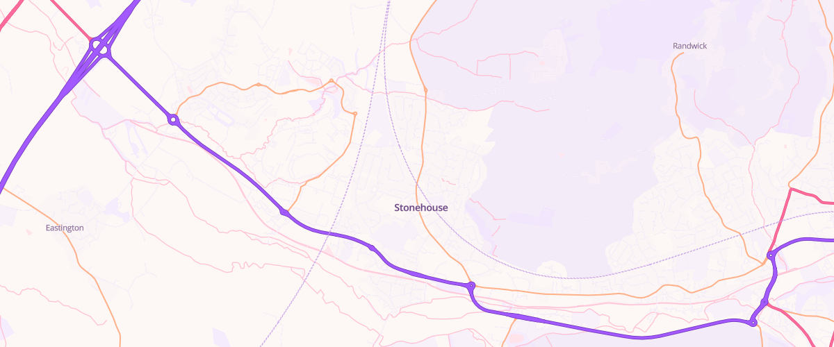 Map showing the location of Bridge Service Station