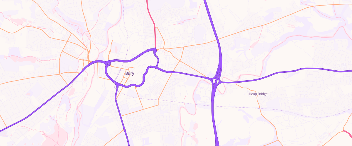 Map showing the location of Eg Motorway Pfs
