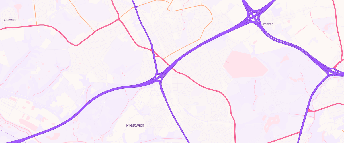 Map showing the location of Asda Kirkhams Express Petrol