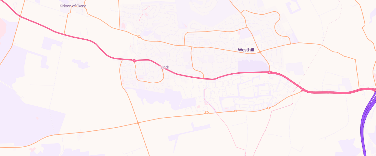 Map showing the location of Westhill Service Station Ltd