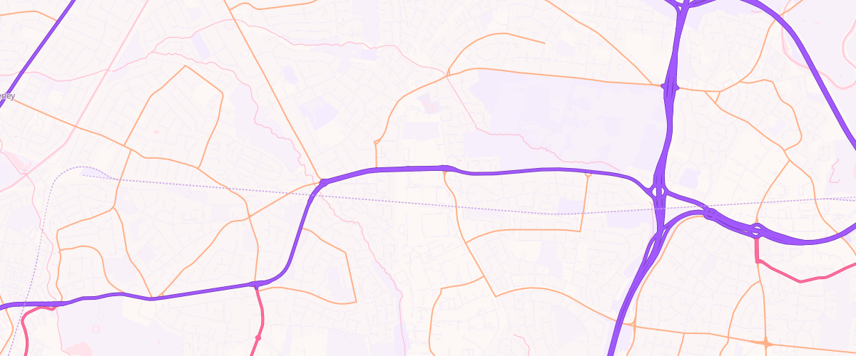 Map showing the location of Baguley Extra Petrol Filling
