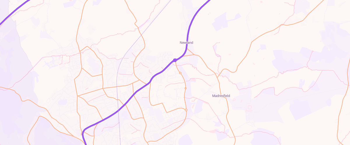 Map showing the location of Mfg Morrisons Malvern