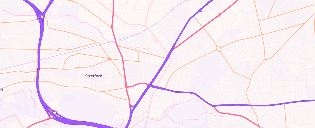 Map showing M32 Mot And Service Centre, Manchester