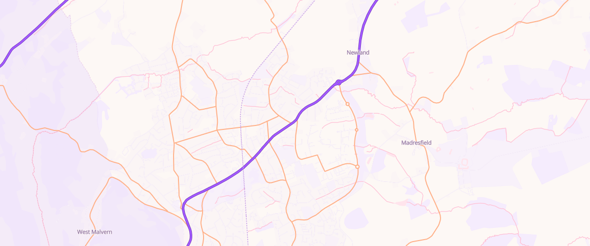 Map showing the location of Tgc Malvern