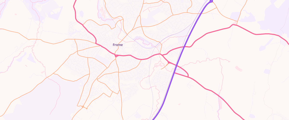 Map showing the location of Central Convenience Frome