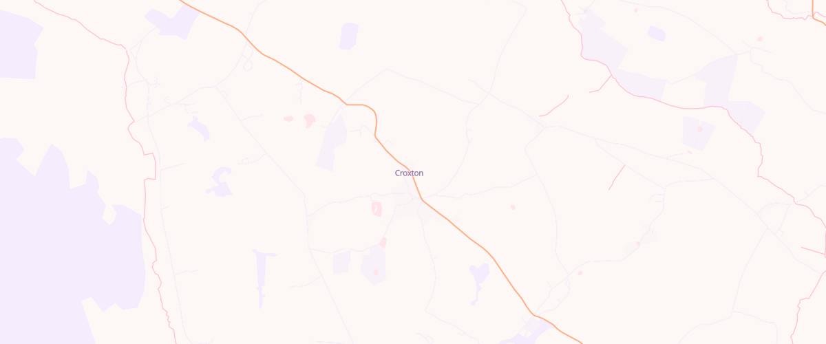 Map showing the location of Croxton Service Station