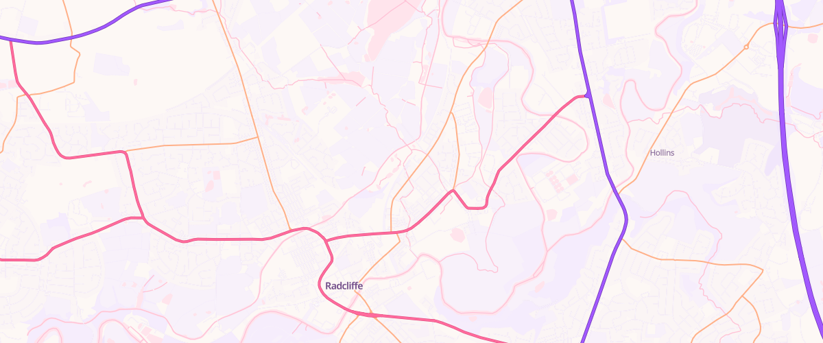 Map showing the location of Rontec Radcliffe