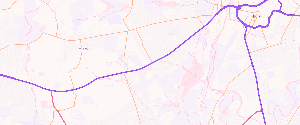 Map showing the location of Gem Radcliffe
