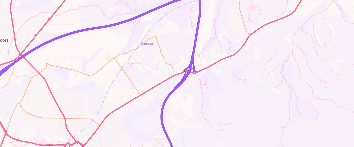 Map showing the location of Eg Accrington Pfs