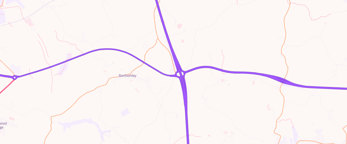 Map showing the location of Shell Barthomley