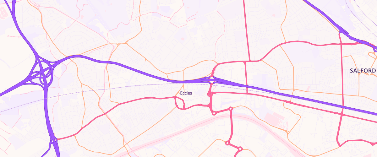 Map showing the location of Cambridge Grove Filling Station