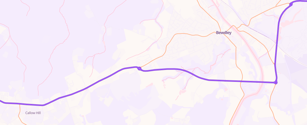 Map showing Bewdley Auto Services Ltd, Bewdley