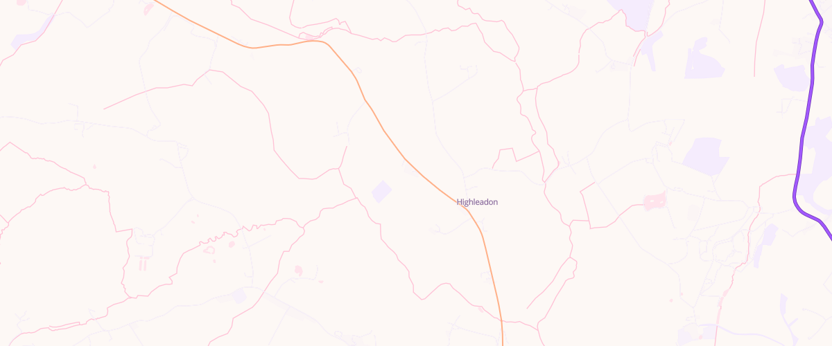 Map showing the location of Highleadon Filling Station Limited