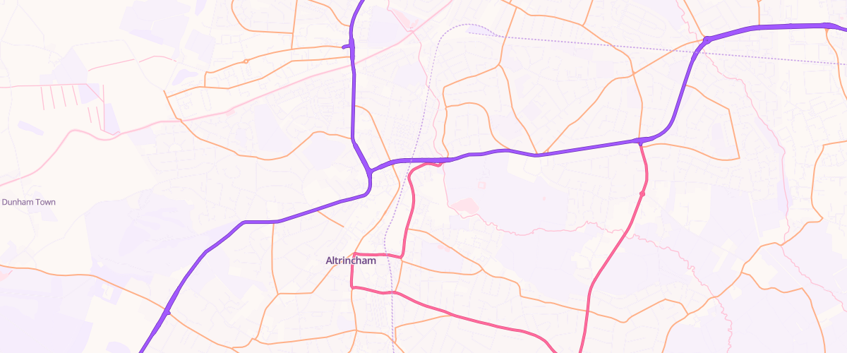 Map showing the location of Rontec Crossings