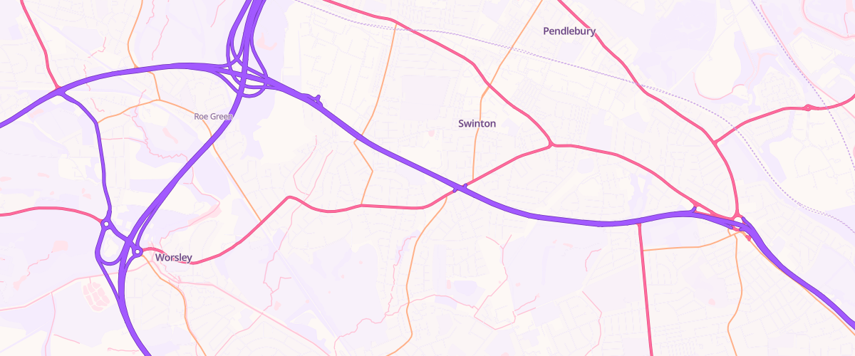 Map showing the location of Shell Co-Op Moorside