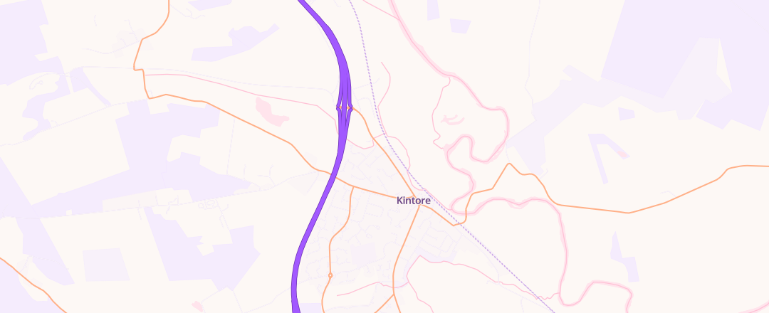 Map showing Station Garage, Kintore