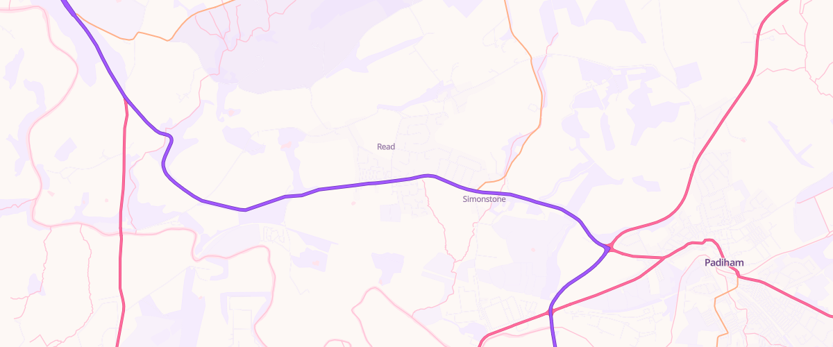 Map showing the location of Ribblevalley Forecourt Ltd