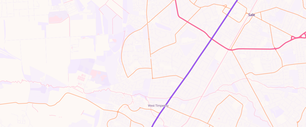 Map showing the location of Sale Manor Ave Express