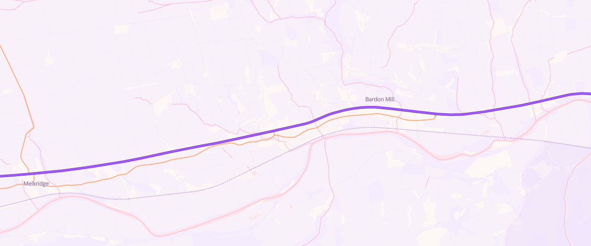 Map showing the location of Henshaw Service Station