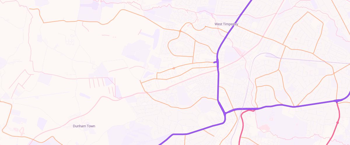 Map showing the location of Asda Altrincham Superstore