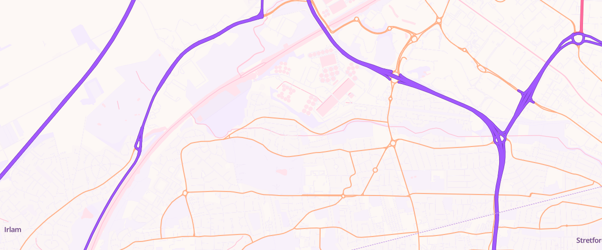 Map showing the location of Broadway Filling Station