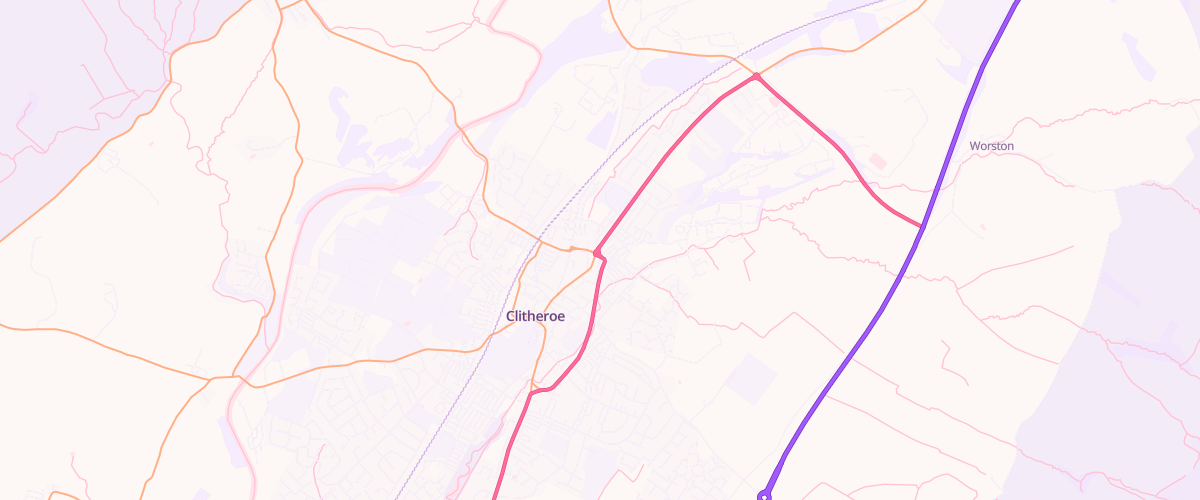 Map showing the location of Mfg Roundabout
