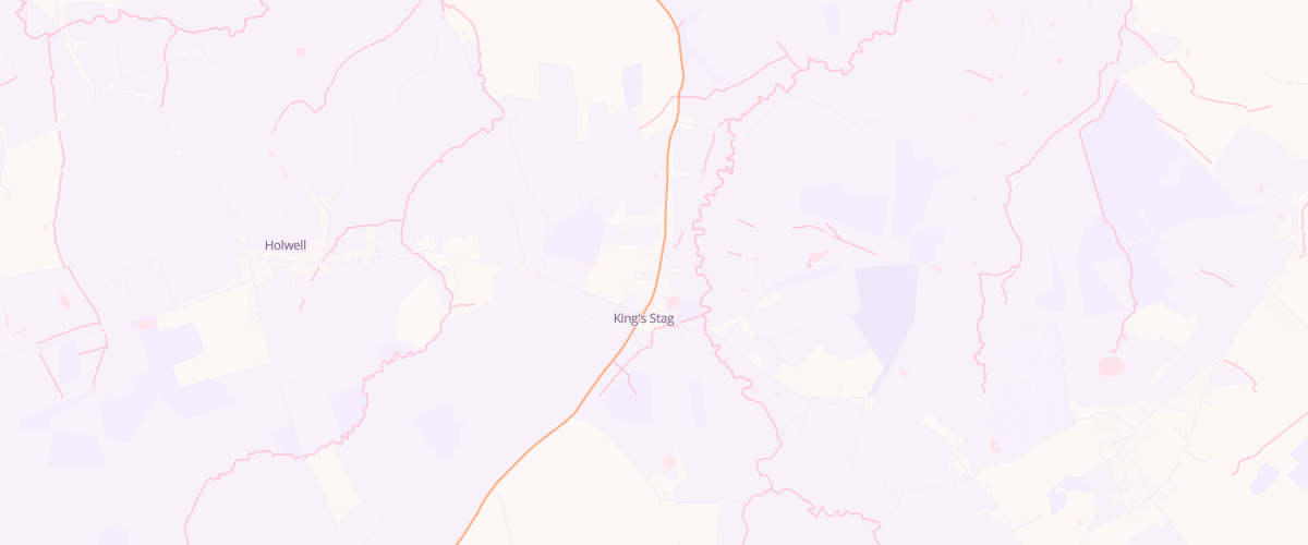 Map showing the location of Kings Stag Garage