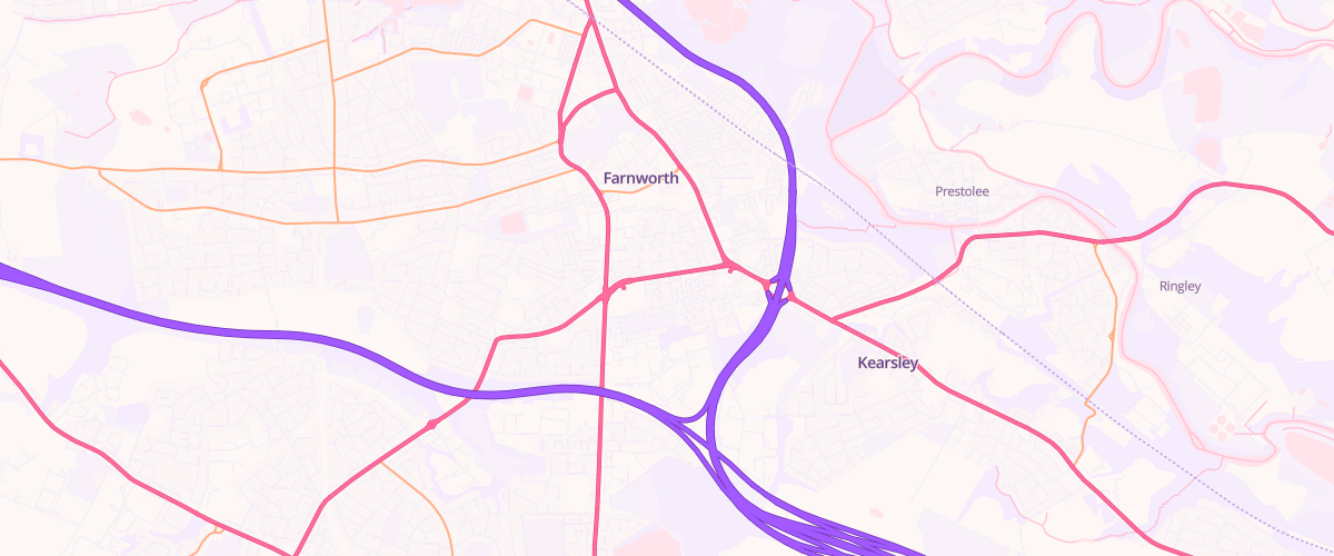 Map showing the location of Asda Long Causeway Express